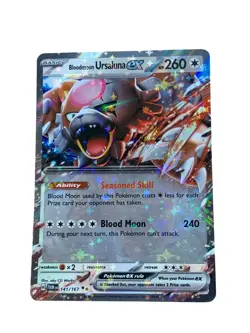 Bloodmoon Ursaluna ex 141/167 Twilight Masquerade Ultra Rare Pokemon Card NM - Image 1