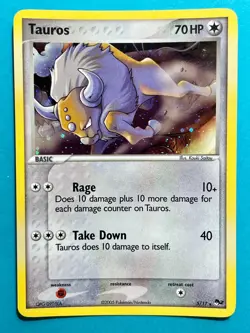Pokemon Tauros 5/17 POP Series 2 Holo Rare Card Pokemon TCG NM - Image 1
