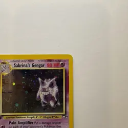 Sabrina's Gengar First Edition Holo Card 014/132 Gym Heroes - Image 2