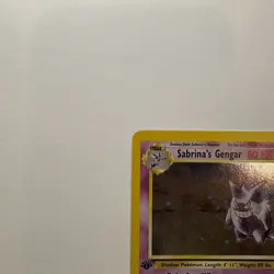 Sabrina's Gengar First Edition Holo Card 014/132 Gym Heroes - Image 5