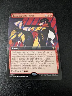 Prisoner's Dilemma (Extended Art) - R344 - MTG - Murders at Karlov Manor (MKC) - Image 1
