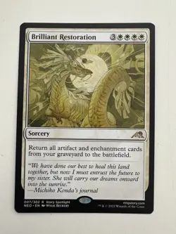 Brilliant Restoration MTG Magic the Gathering Card NM Near Mint NEO - Image 1