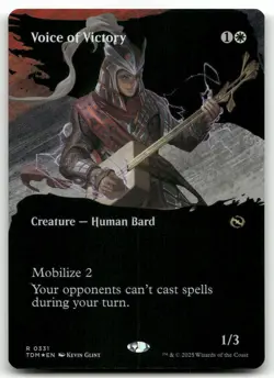 Voice of Victory (Borderless) #331 (Foil) (NM) Tarkir Dragonstorm TDM Magic MTG - Image 1