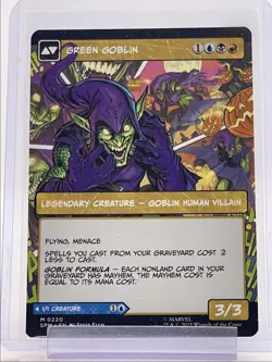 GREEN GOBLIN NORMAN OSBORN 2025 MAGIC SPIDER-MAN MYTHIC BORDERLESS Q0899 - Image 1