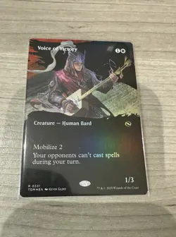 Voice of Victory - (Borderless FOIL) - Tarkir: Dragonstorm - NM MTG - Image 1