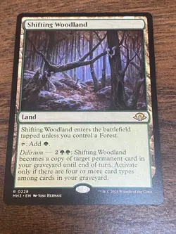 WotC MAGIC the Gathering MODERN HORIZONS 3 unplayed mint rare SHIFTING WOODLAND - Image 1