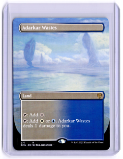 Adarkar Wastes Borderless 377 M / NM Dominaria United Regular MTG Unplayed - Image 1