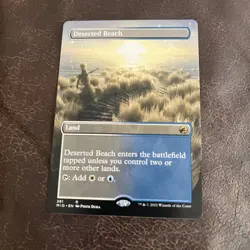 MTG Innistrad: Midnight Hunt- Deserted Beach 281 (Borderless) Regular - Image 1