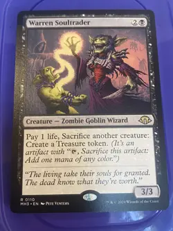 WotC MAGIC the Gathering MODERN HORIZONS 3 unplayed mint rare WARREN SOULTRADER - Image 1