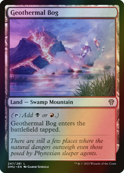 MTG Geothermal Bog Foil ** Dominaria United ** English (NM) - Image 1