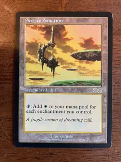 MTG Serra's Sanctum - Urza's Saga LP - Image 1