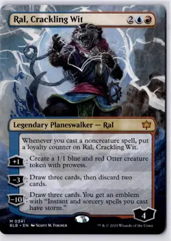 Ral, Crackling Wit (Borderless) Bloomburrow Regular NM M 0341 - Image 1