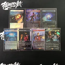 Magic The Gathering MTG Secret Lair Marvel Iron Man Rainbow Foil Edition 7 Lot - Image 1