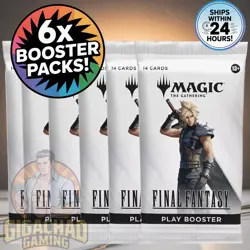 6x MTG: Final Fantasy Play Booster Packs Bundle | Sealed | Magic The Gathering - Image 1