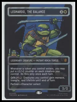 Teenage Mutant Ninja Turtles Leonardo, the Balance Borderless-Surge Foil #83 - Image 1