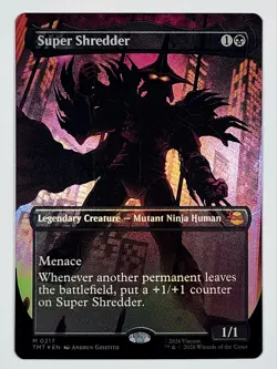 Super Shredder (Borderless Foil) Mythic MTG Ninja Turtles SSP CASE HIT 🔥 - Image 1