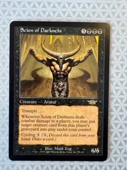 SCION OF DARKNESS Legions MTG Magic the Gathering RARE LP - Image 1