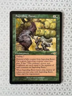 Saproling Burst - Nemesis - English Magic Gathering MTG Rare LP - Image 1
