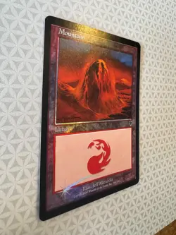 Invasion MTG FOIL Mountain (#344) Magic the Gathering LP - Image 2