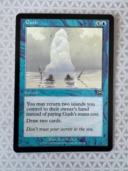 Magic the Gathering 1999 Mercadian Masques Gush #82 MTG LP - Image 1