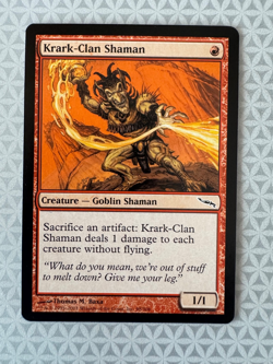 MTG Krark-Clan Shaman Mirrodin Magic the Gathering LP - Image 1