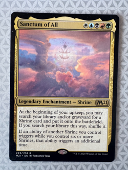 Sanctum of All #225 Core Set 2021 M21 Magic the Gathering MTG Rare LP - Image 1