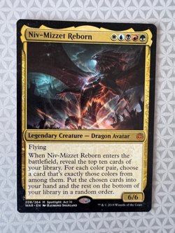 MTG Niv-Mizzet Reborn #208 WAR War of the Spark Normal Mythic LP - Image 1