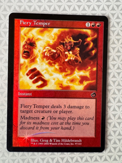 FOIL FIERY TEMPER Torment Magic the Gathering MTG LP - Image 1