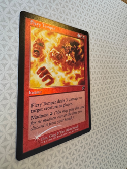 FOIL FIERY TEMPER Torment Magic the Gathering MTG LP - Image 2