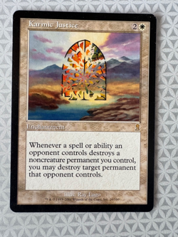 MTG Karmic Justice - Odyssey #26/350 LP Magic The Gathering Rare - Image 1
