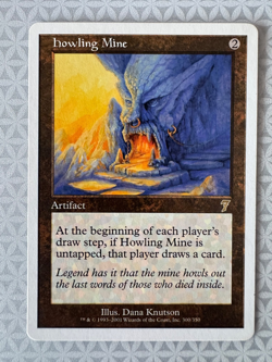 Magic the Gathering Howling Mine 7th Edition MTG Rare LP - Image 1