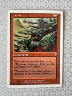 Fervor 7th Edition MTG Magic the Gathering Rare LP - Image 1