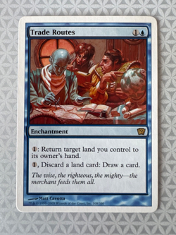 Trade Routes 9th Edition MTG Magic the Gathering Rare LP - Image 1