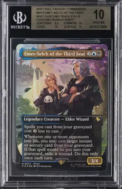 2025 MTG FINAL FANTASY COMMANDER #473 EMET-SELCH OF THE THIRD SEAT BGS 10 - Image 1