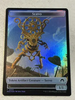 mtg foil token Snake // Servo, 0020/0033, Modern Horizons 3, unplayed - Image 2
