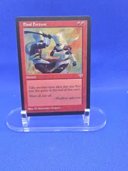 Vintage Magic The Gathering Mirage Final Fortune Regular Rare LP - Image 1