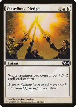 GUARDIANS' PLEDGE X 4 N/M- MAGIC 2012 MAGIC THE GATHERING - Image 1