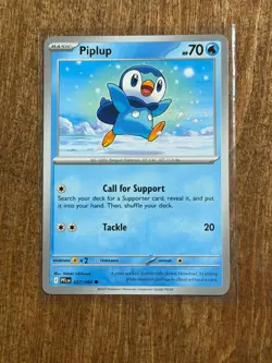 2025 Pokemon TCG Mega Evolution Phantasmal Flames #027 Piplup C - Image 1