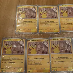 Pokemon Pikachu At The Museum Jumbo Card Promo X 9 Sealed - Image 3