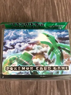 Official Japan Pokemon Center 2004 Clash of the Blue Sky Rayquaza Slim Deck Box - Image 1