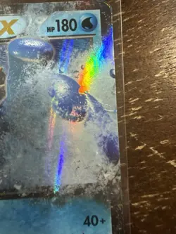 Heavily Played Pokemon 2015 Black Star Promo Swampert EX XY55 - Image 4
