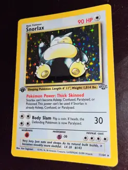 1ST EDITION SNORLAX HOLO Rare WOTC Vintage Pokemon card jungle set - Image 2