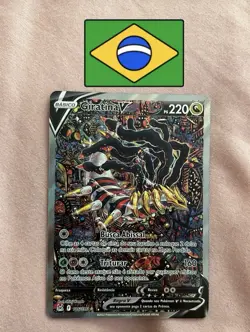 Pokemon TCG Giratina V Alt Art 186/196 Lost Origin Brazilian Portuguese - Image 1