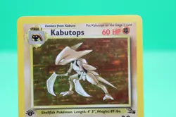 Kabutops - 9/62 - Pokemon Fossil 1st Edition Holo Rare Card WOTC - LP - Image 2