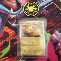 Pokemon TCG Pikachu 051/162 2026 Pokemon Day Stamped Cosmos Holo Promo NM - Image 1