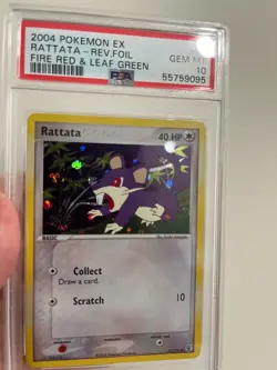 Pokemon ex Fire Red Leaf Green #77 Rattata Reverse Holo PSA 10 - POP 24! - Image 2