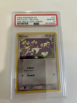 Pokemon ex Fire Red Leaf Green #77 Rattata Reverse Holo PSA 10 - POP 24! - Image 4