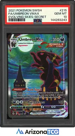 Pokemon 2021 Umbreon VMAX 215/203 Alt Art Evolving Skies GEM MINT PSA 10 - Image 1
