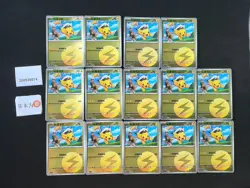 Pokemon Captain Pikachu Energy Rev Holo Set Lots 14 Gem Pack S.Chinese - Image 1