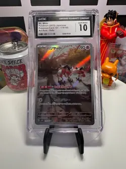 CGC 10 GEM MINT Japanese Mr. Mime 179/165 151 Full Art Rare Holo Pokemon 2023 - Image 1